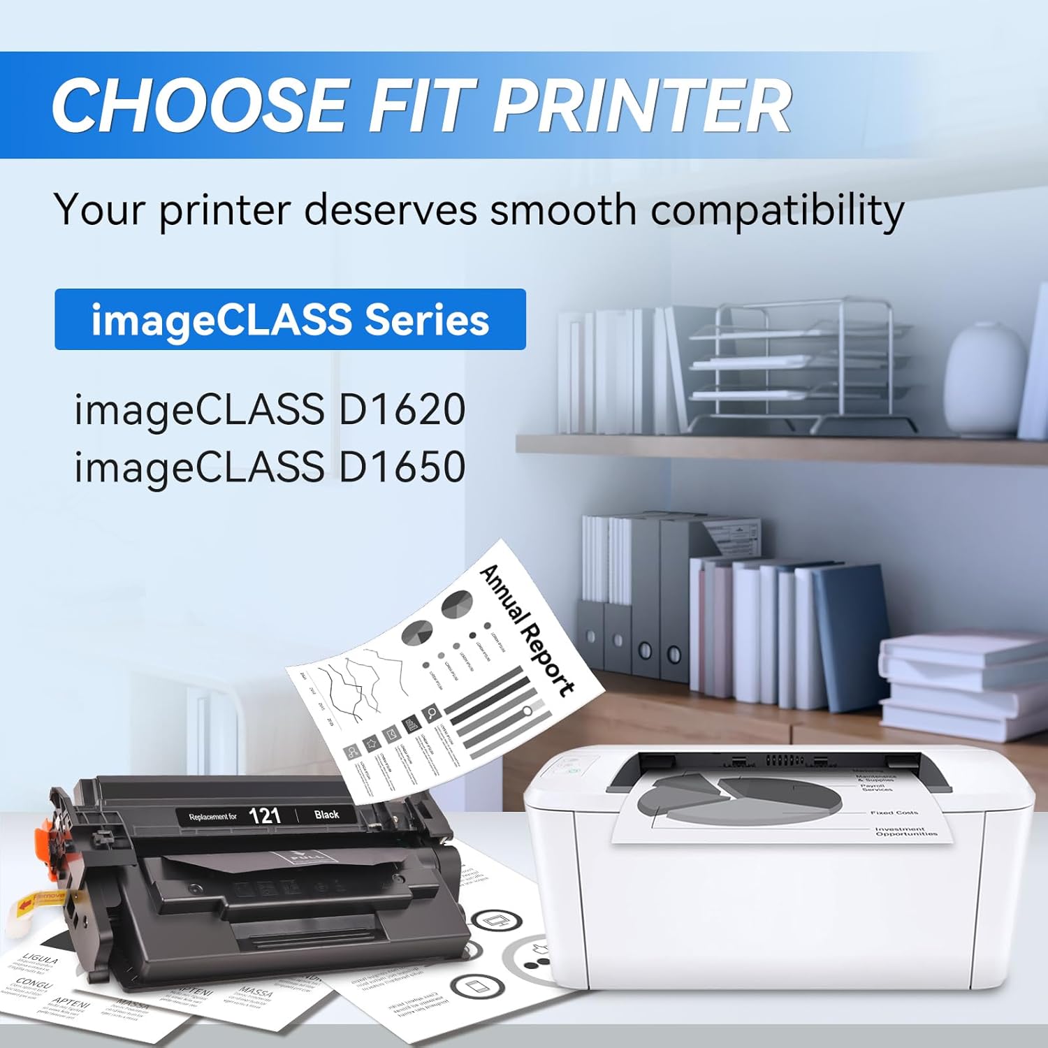 Compatible Canon CRG 121 Toner Cartridge(2 black)