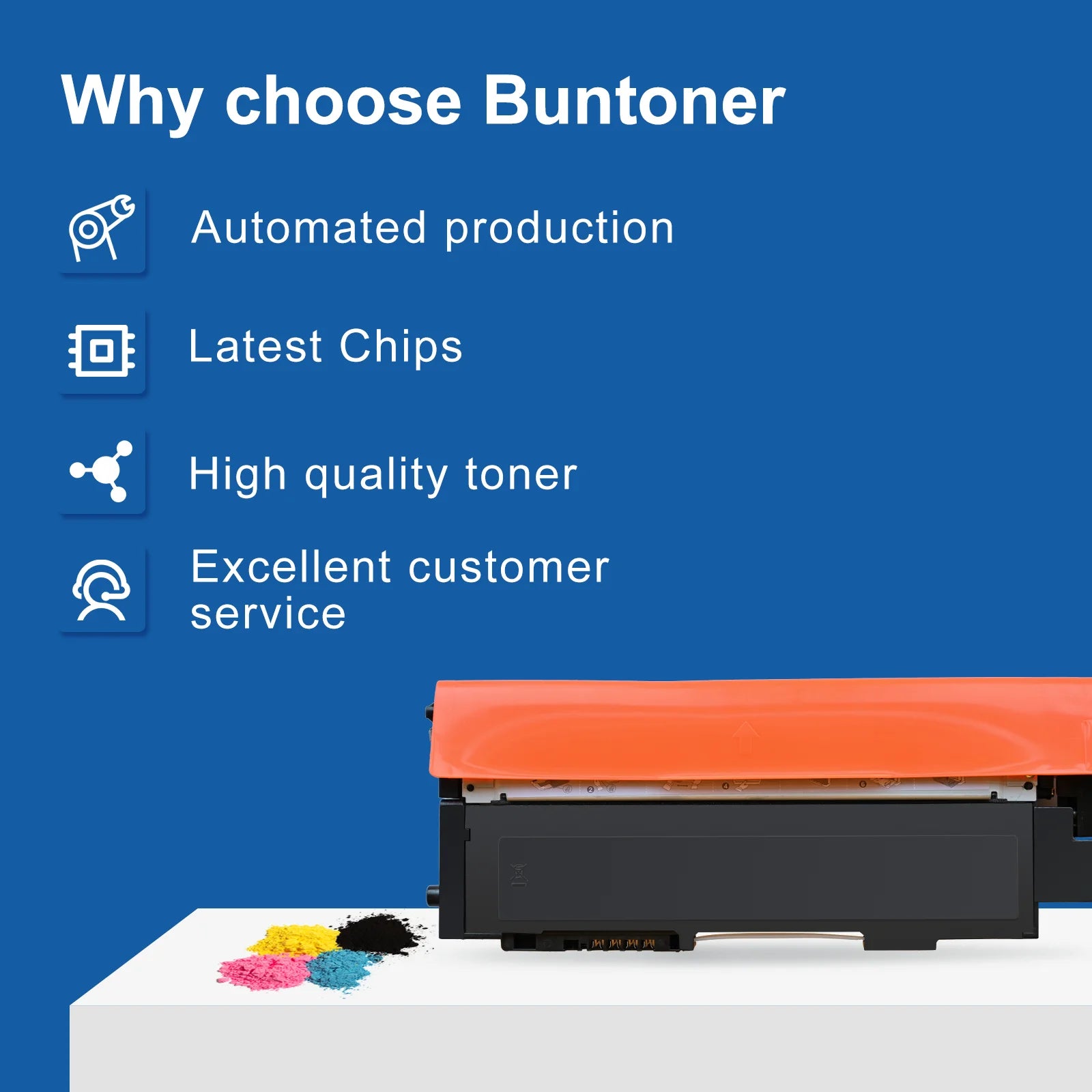 Compatible Brother TN227 / TN223 Toner Cartridge 4-Pack (Black, Cyan, Magenta, Yellow)