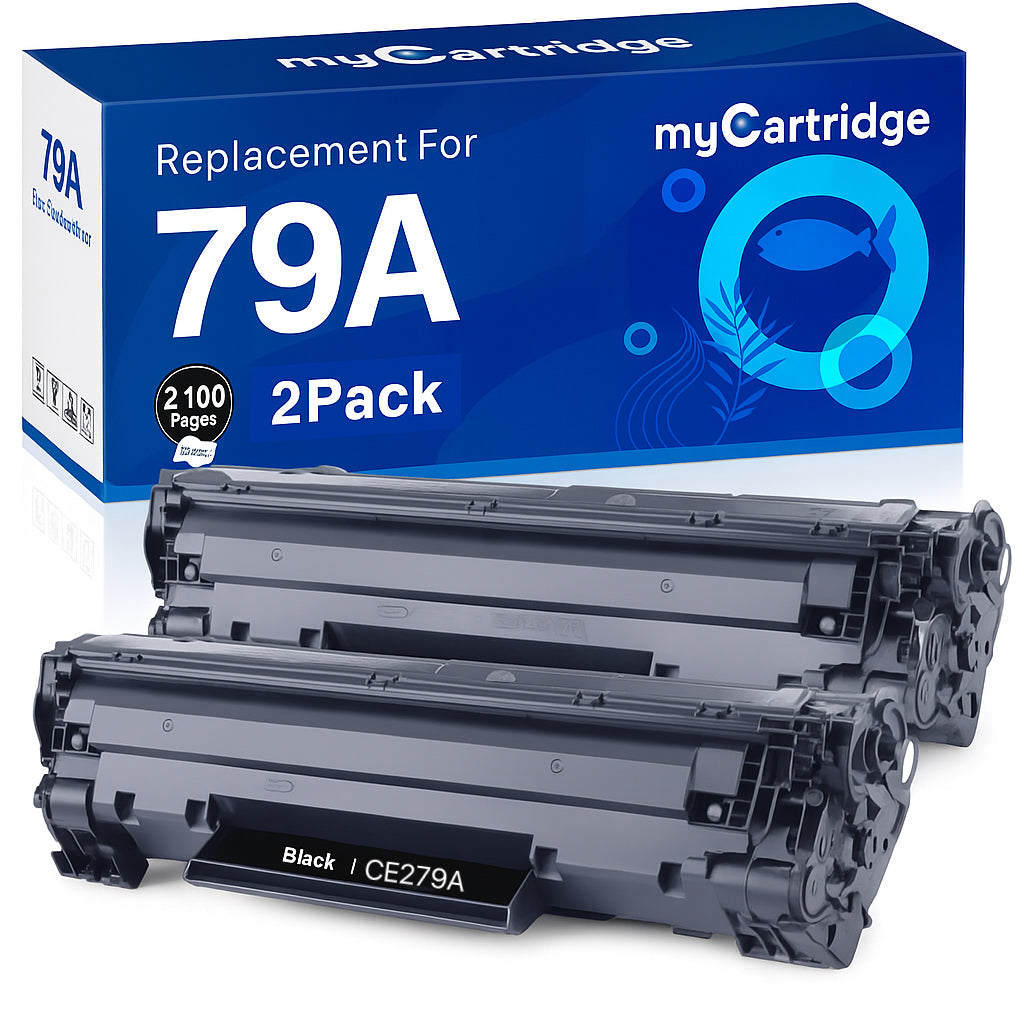 Compatible HP 79A Toner Cartridge (Black, 2-Pack)