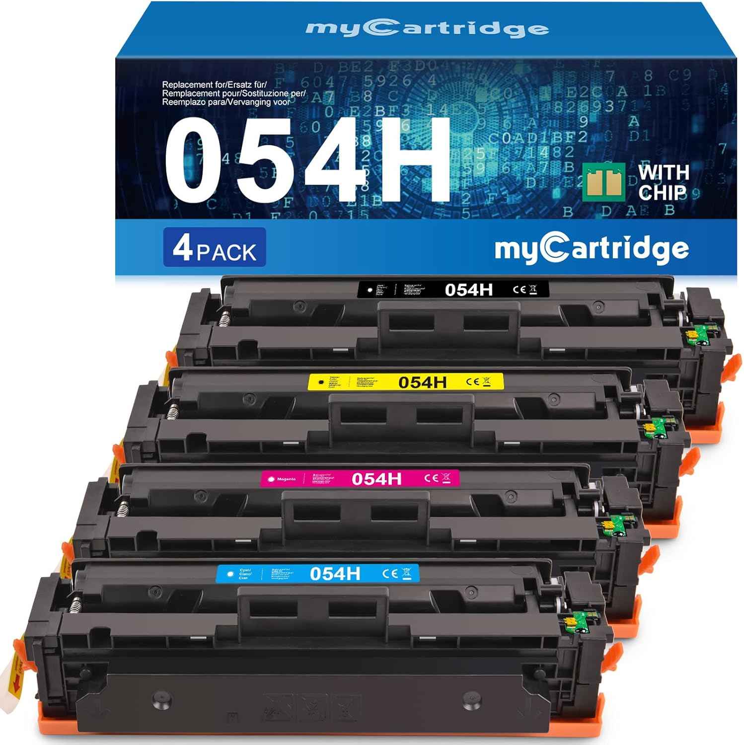 myCartridge 054H Toner Compatible for 054H Toner for Canon i-SENSYS MF641CW MF643CDW MF645CX Toner