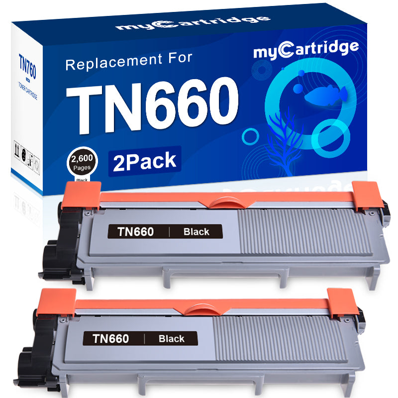 Compatible Brother TN660 Toner Cartridge (2 Black)