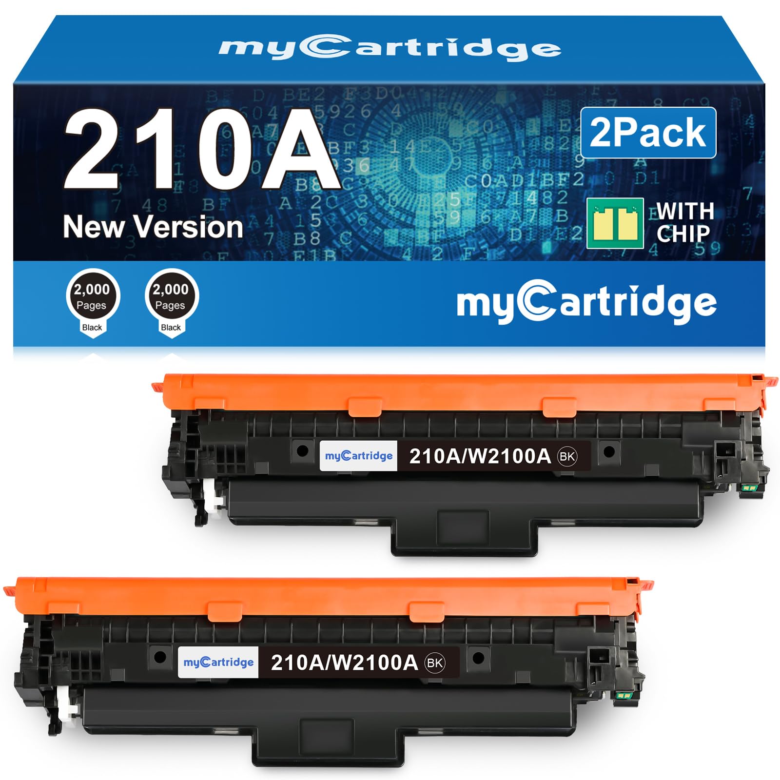 HP 210A Compatible Toner Cartridge With Chip(2 Black)