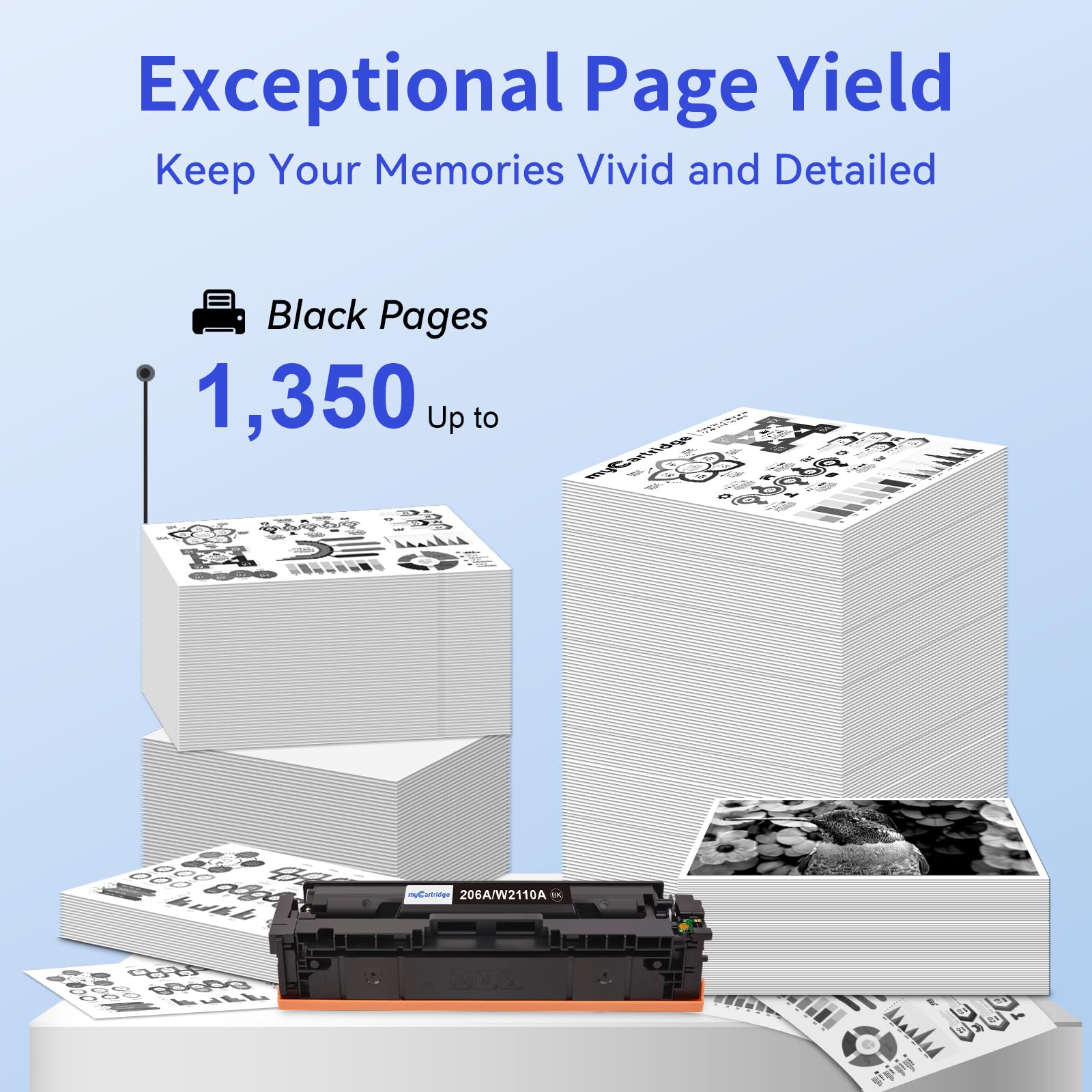 HP 206A Compatible Toner Cartridge With Chip(2 Black)