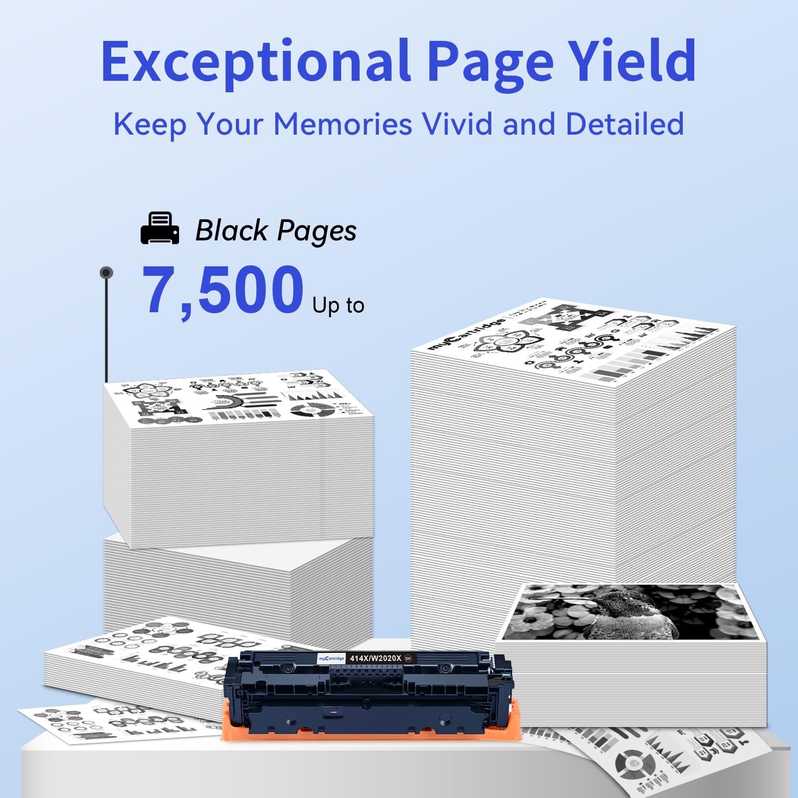 HP 414X Compatible Toner Cartridge with Chip(2 Black )