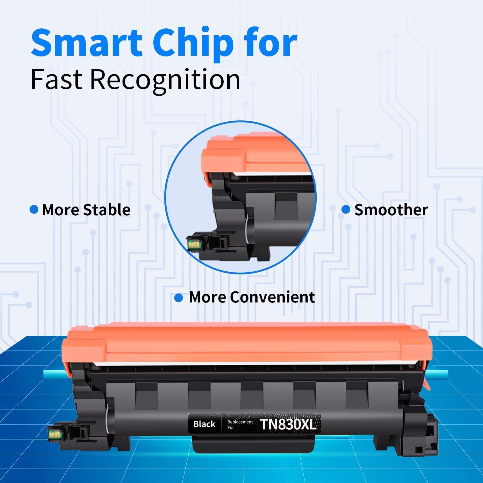 TN830XL Toner Cartridge and DR830 Compatible Toner Cartridge