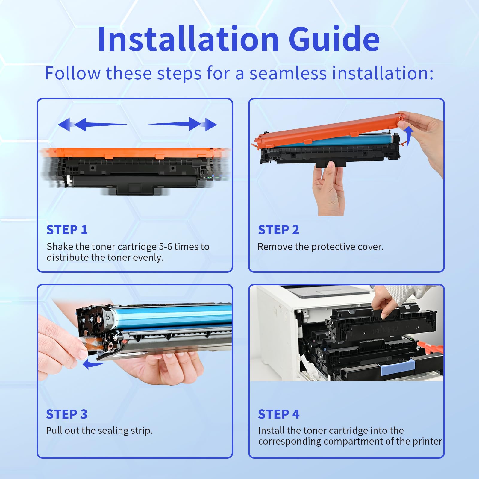 HP 210A Compatible Toner Cartridge With Chip(2 Black)