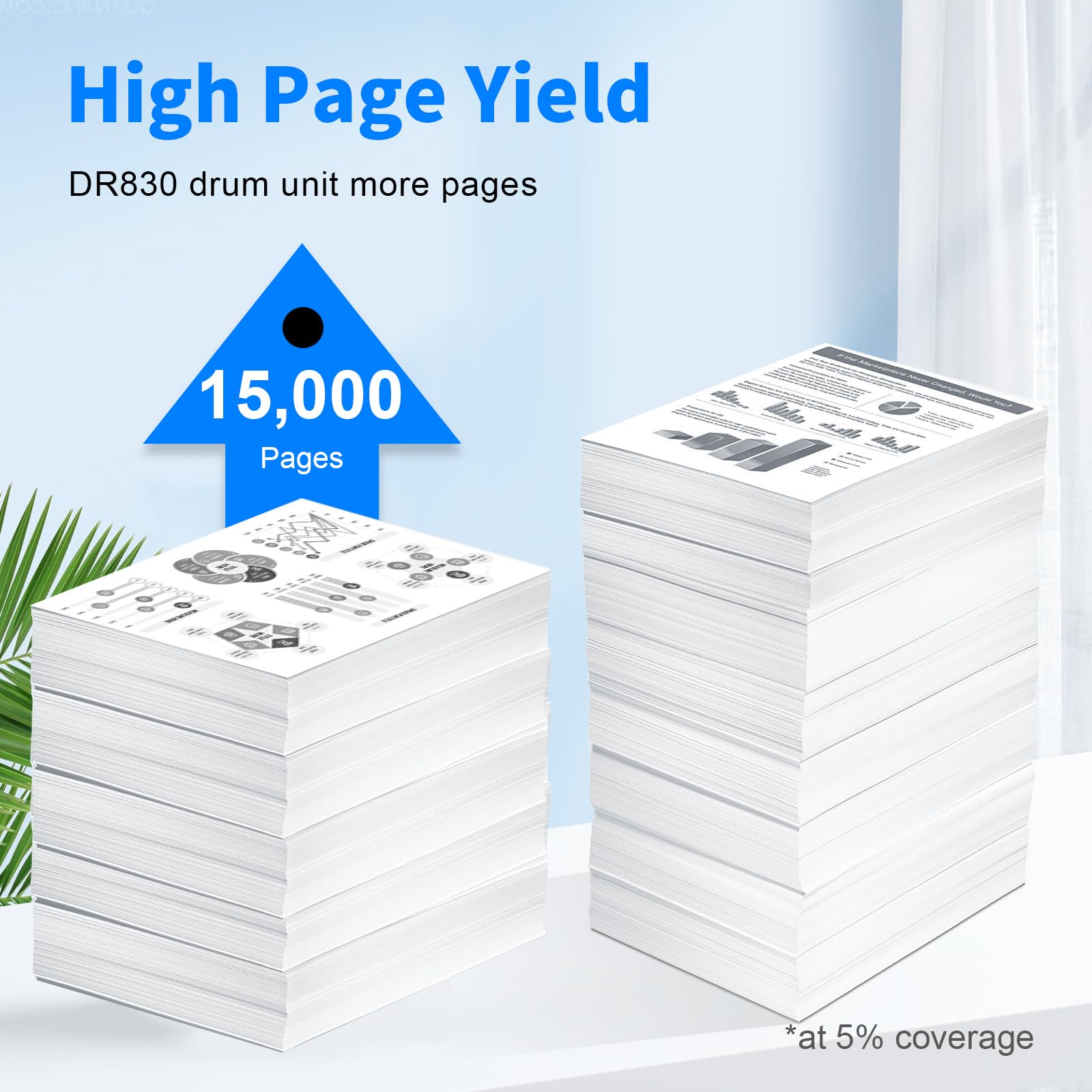 myCartridge Brother DR830 Drum Unit Compatible Replacement | HL-L2460DW HL-L2480DW MFC-L2820DW DCP-L2640DW | 15000 Pages No Toner