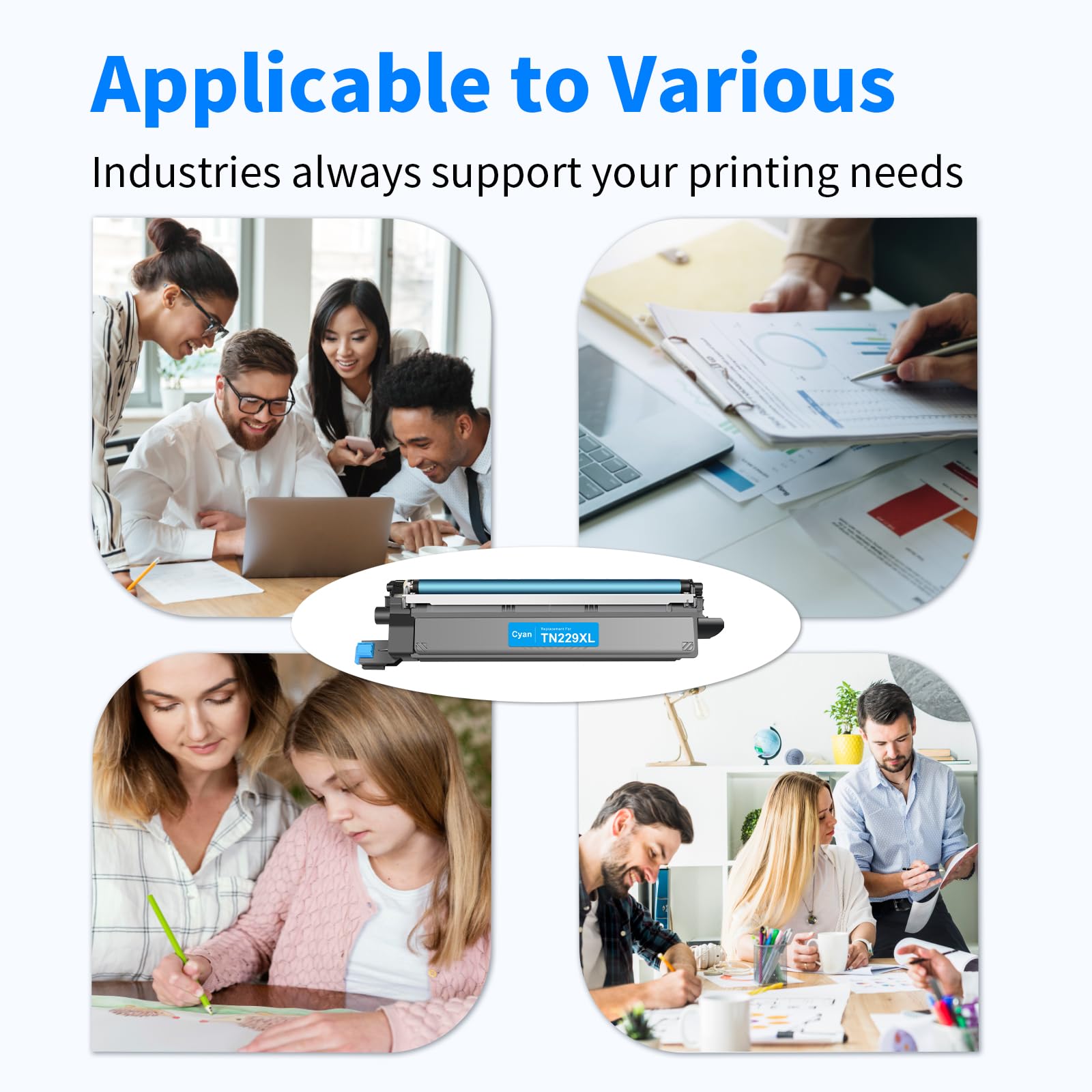 myCartridge Brother TN229 Toner cartridge applicable to various