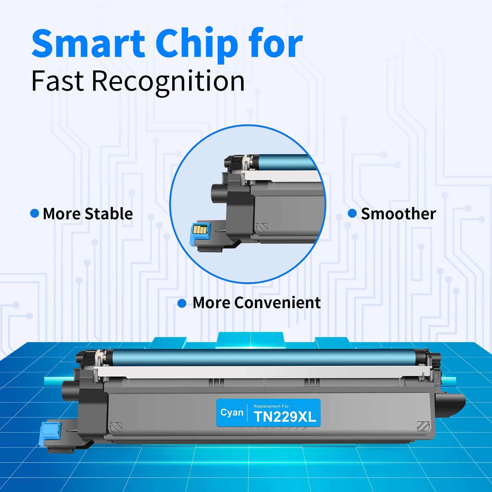 myCartridge Brother TN229 Toner cartridge comes with amart chip