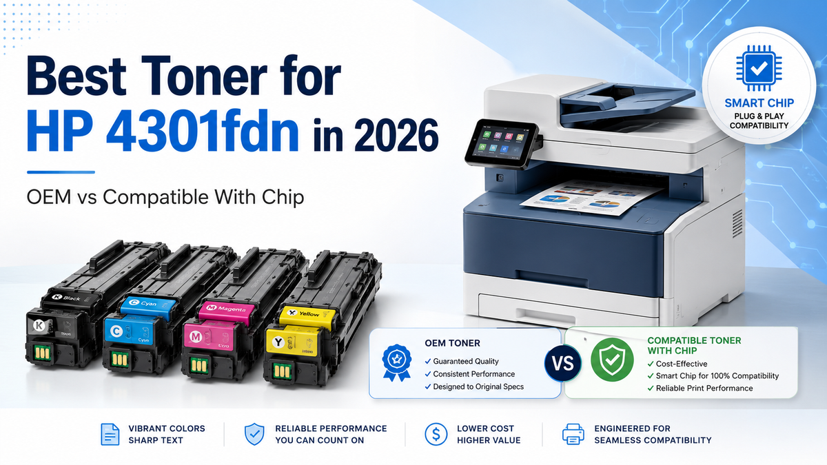 Best Toner for HP Color LaserJet Pro MFP 4301fdn in 2026 | OEM vs ...
