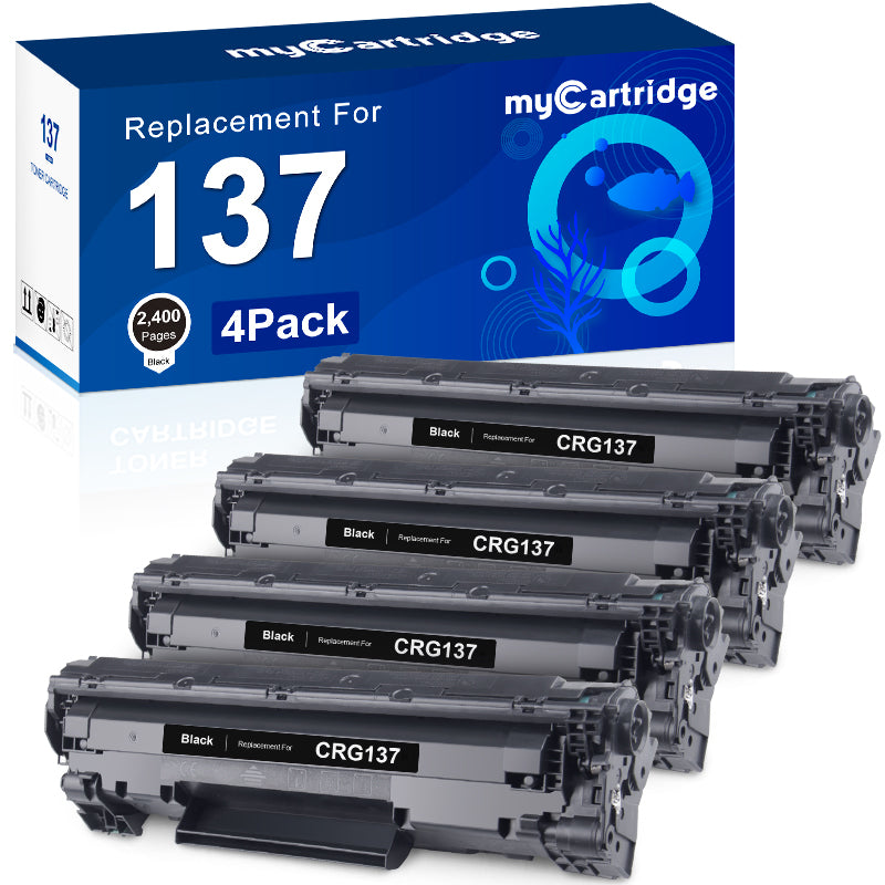 Compatible 137 CRG137  Compatible Toner Cartridge (4 Black)