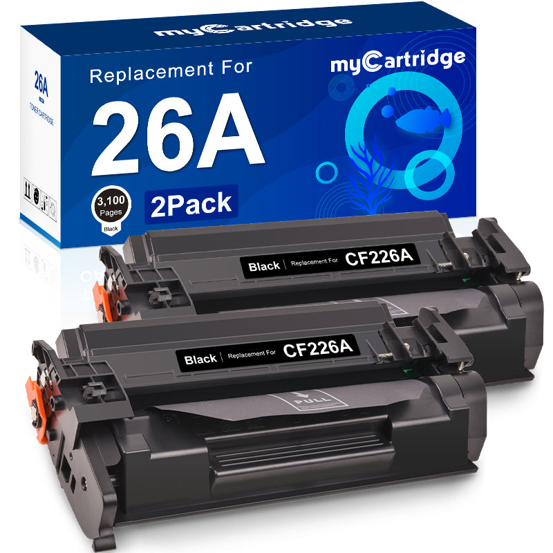 HP 26A CF226A Compatible Toner Cartridge With Chip （2 Black)