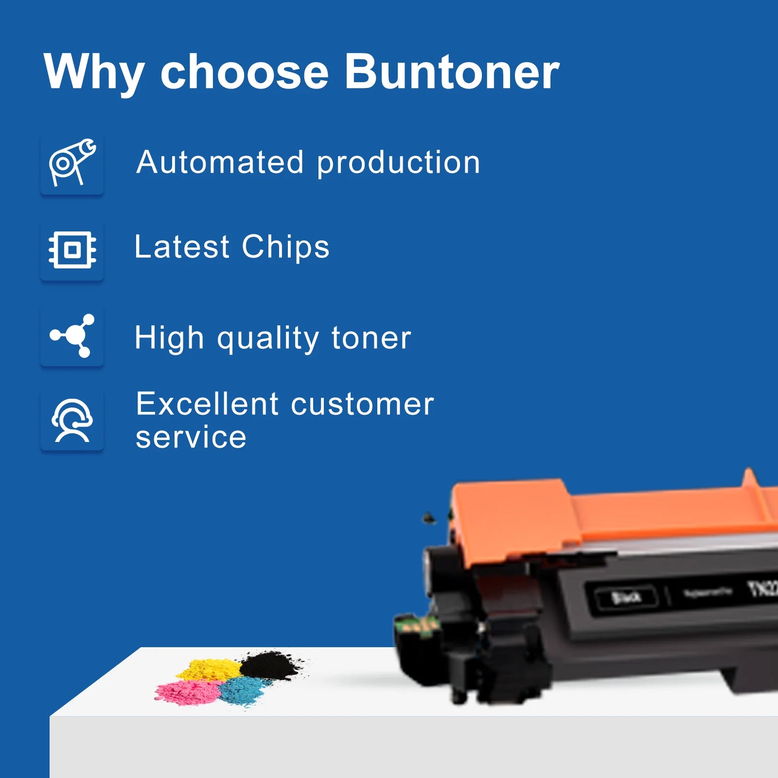 Compatible HP CF217A toner cartridge（2 Black)