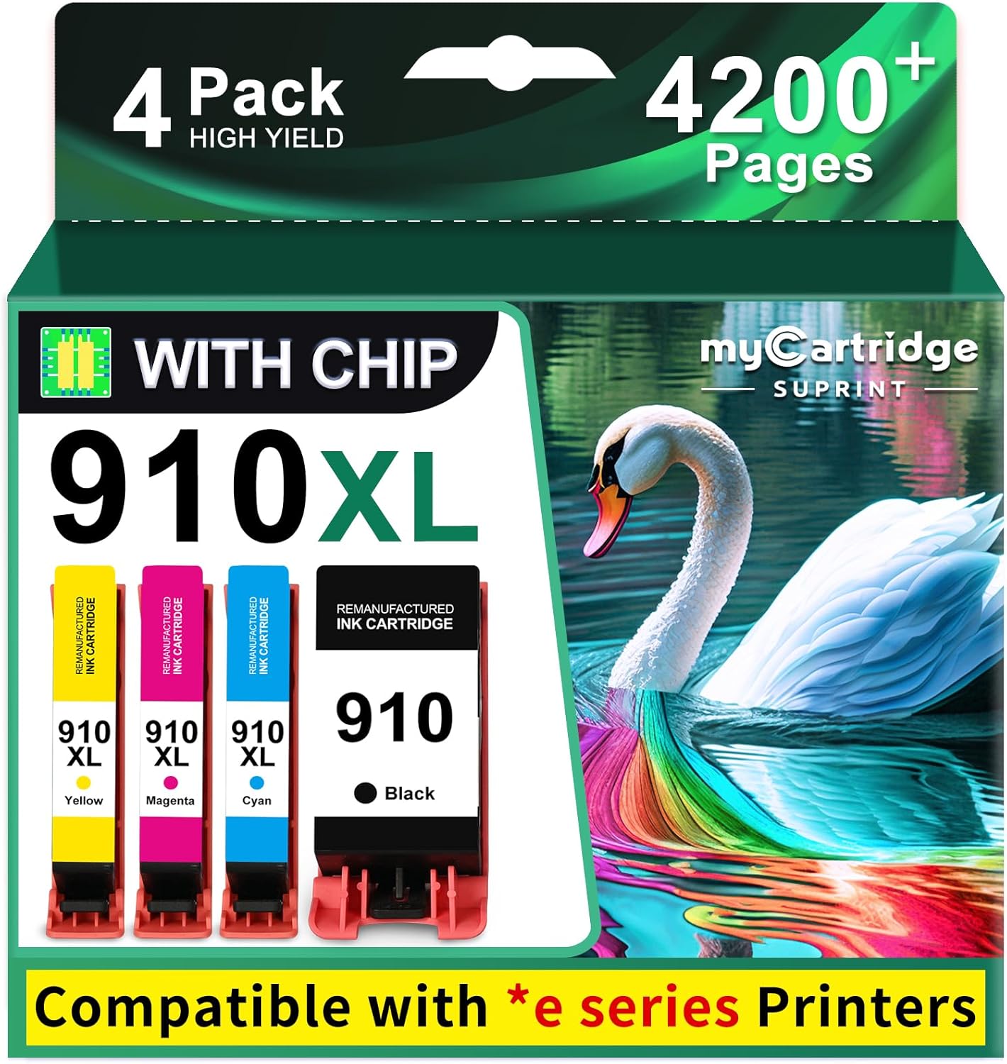 RNGNO GR-X III 4本 SET Remanufactured HP 910XL Ink 4-Pack BCMY with Chip | myCartridge