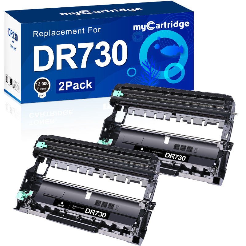 Compatible brother DR730 Super High Yield Black Toner （2 black）