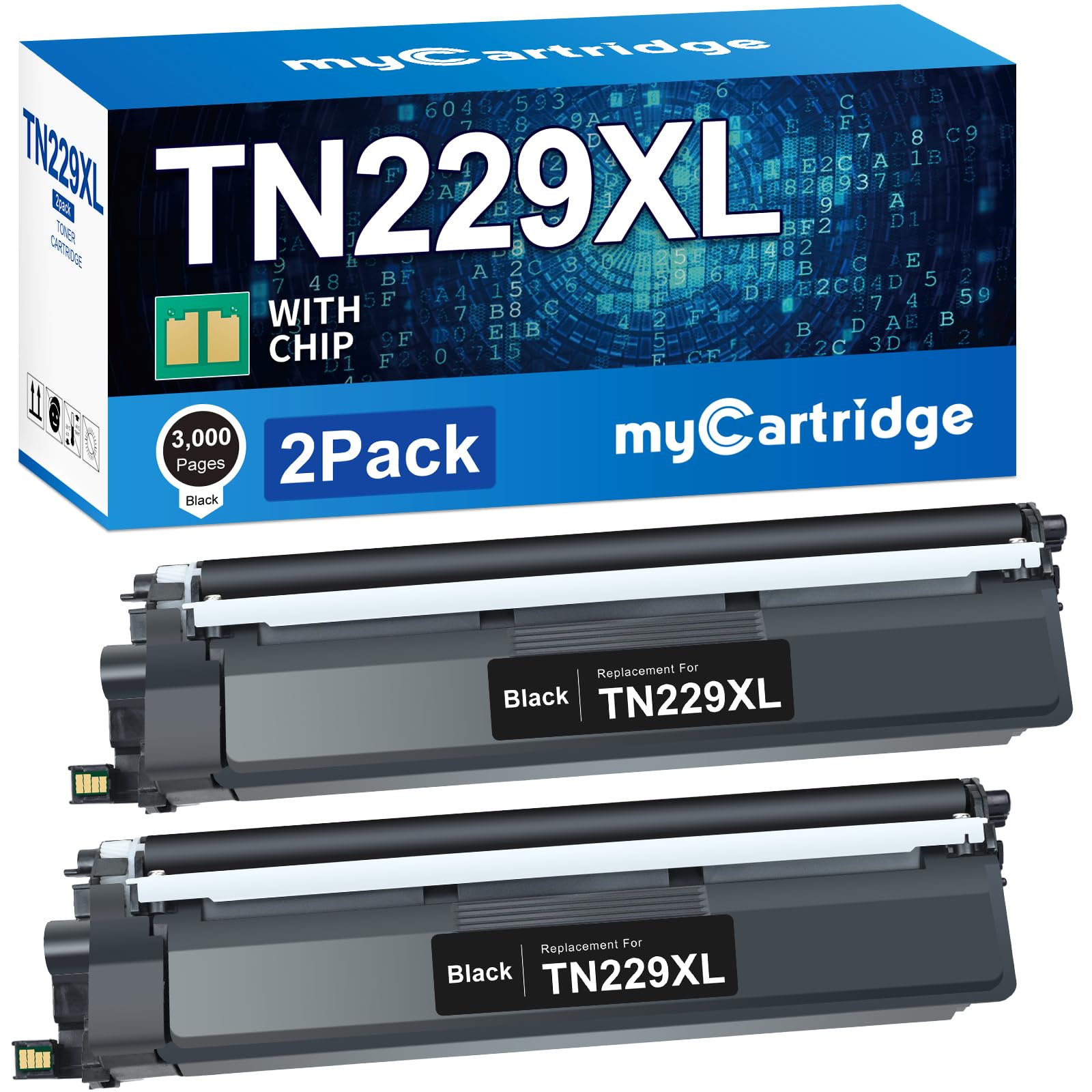 myCartridge Brother TN229XL Compatible 2 PK