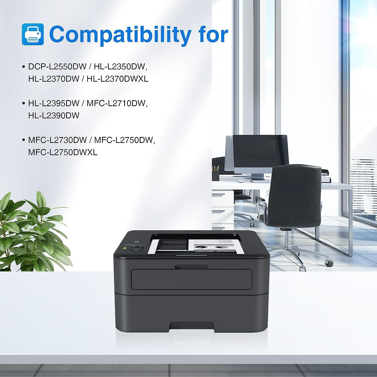 Brother TN760 Compatible Toner Cartridge (4 Black)