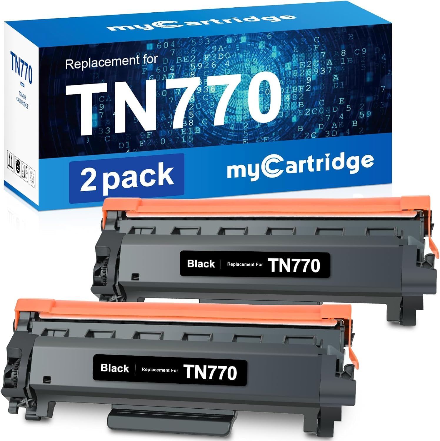 mycartridge Compatible Brother TN770 Toner Cartridges  2PK