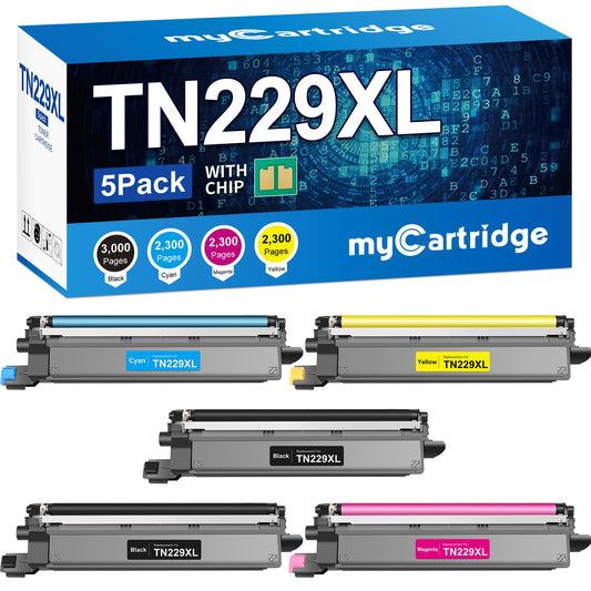 TN229XL Toner Cartridges Compatible 5-Pack