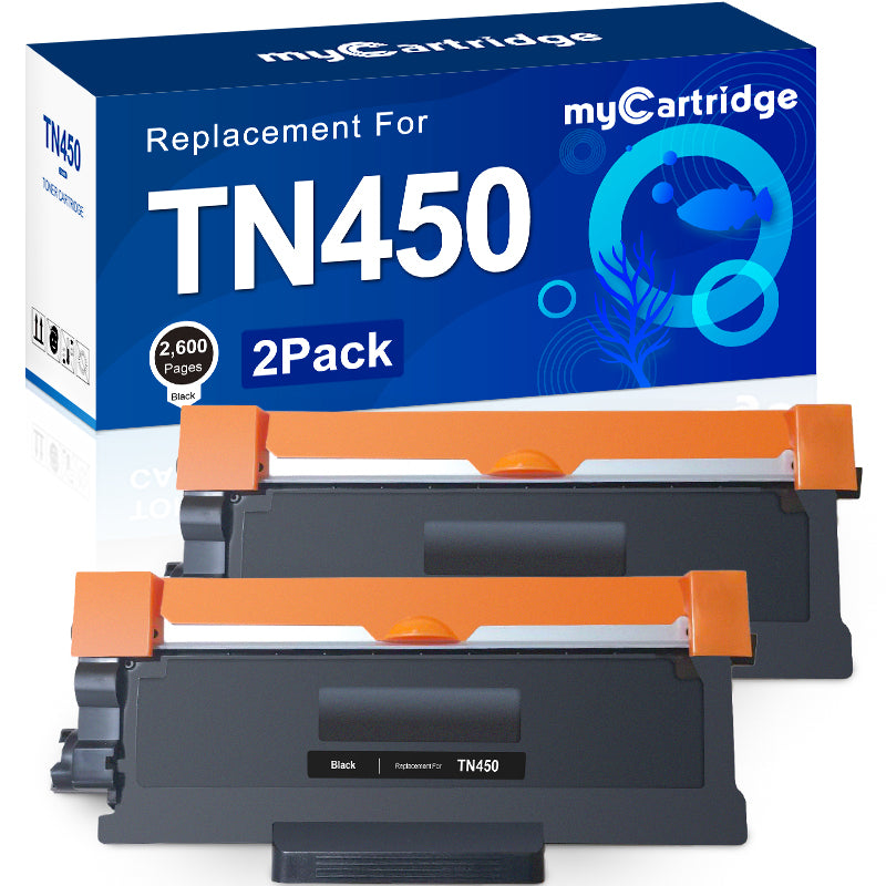 Compatible Brother TN450 Toner Cartridge（2 Black）