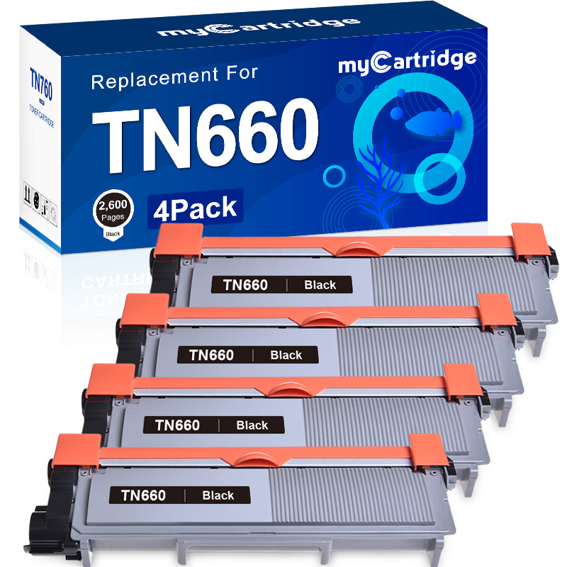 Brother TN660 Compatible Toner Cartridge （4 Black）