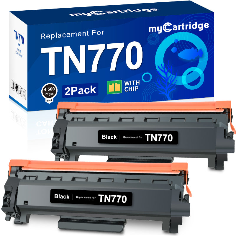 Brother TN770 Compatible Toner Cartridge  (2 Black)