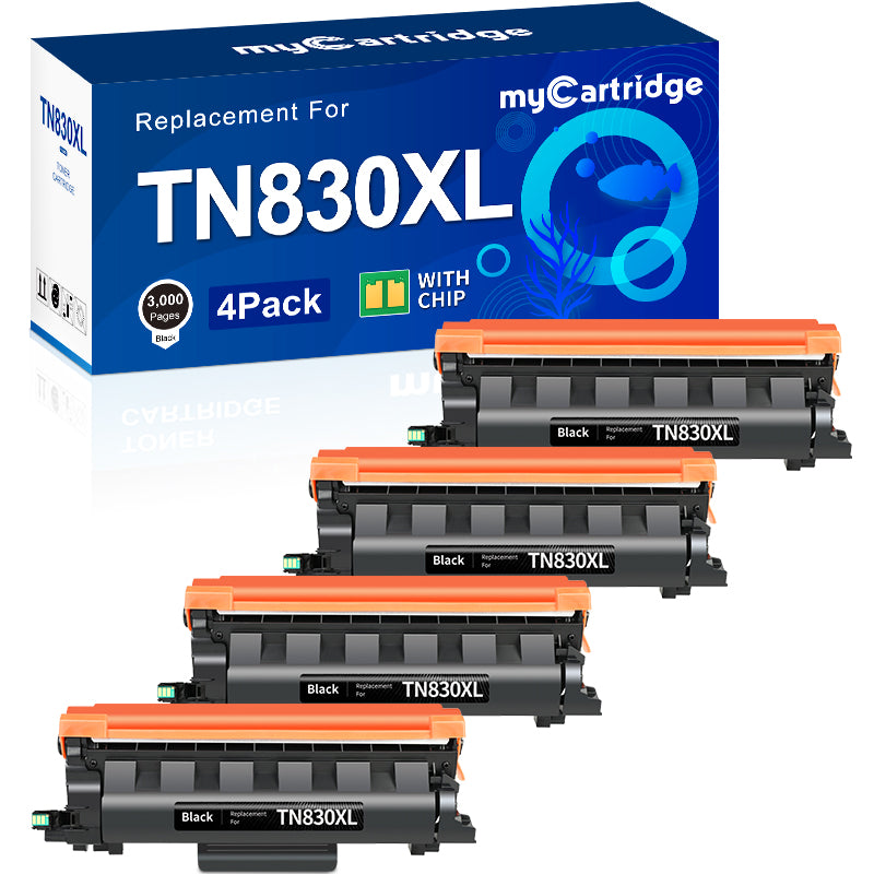 TN830 Compatible Toner Cartridges 4 Pack