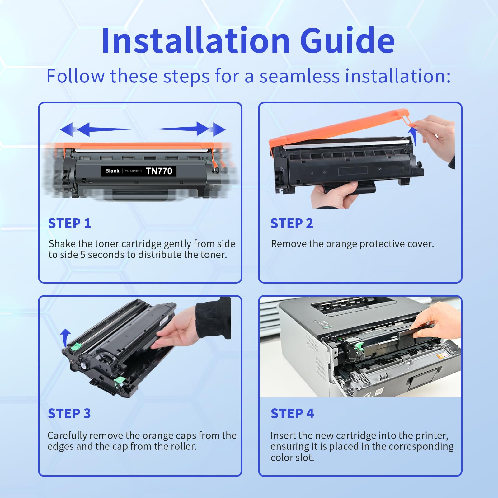 Brother TN770 Compatible Toner Cartridge  (2 Black)