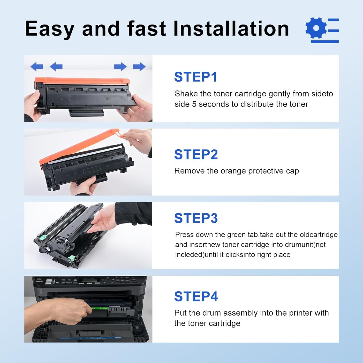 Brother TN770 Compatible Toner Cartridges （2 Black）